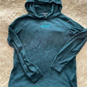 Boys cotton green hoody by Abercrombie Kids